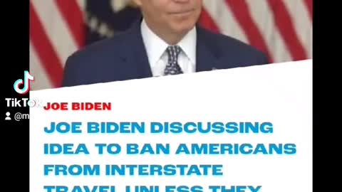 JOE BIDEN TO BAN INTERSTATE FOR THE UNVACCINATED