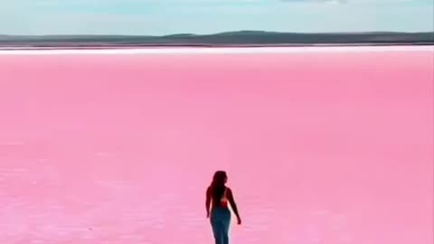 People who can see Pink Salt Lake must be lucky.