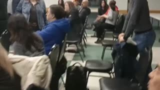 York community meeting SHUTS DOWN as soon as parents question SOGI being brought to Ontario. Cops literally cut the mic.