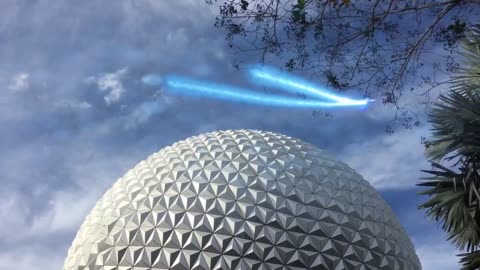 USS Enterprise over Epcot