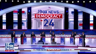 GOP candidates give a show of hands if they would support Trump if convicted