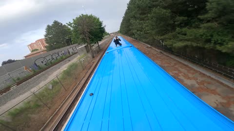 TRAIN SURFING ON TOP of the TORONTO SUBWAY