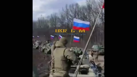 Another convoy of motor vehicles and armored vehicles of the Russian troops