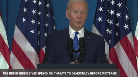It was a dark speech from Biden tonight.