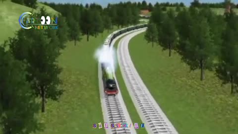 【踏切アニメ】_あぶない電車_TRAIN_THOMAS_Railroad_Crossing_Animation_#1(360p)