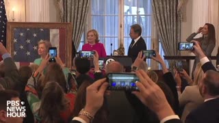 Hillary Clinton's official portrait unveiled at State Department