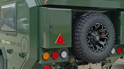 custom exterior army green unique off grid travel trailer njstar rv ready to ship