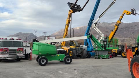 Aerial Boom Lift 2015 JLG 460SJ 4x4 46' Platform with Jib Dual Fuel Manlift Telescopic