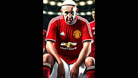 [AI art] Pope Francis joins Manchester United FC #epl