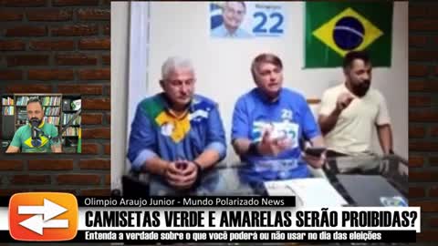 POLÊMICA- Camisetas Verde e Amarelas serão PROIBIDAS no dia das Eleições? - by Mundo Polarizado