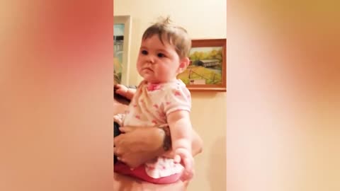 Funny Startled Babies Will Make You Laugh _ Baby Reactions Video