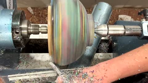 Woodturning - Woodless Woodturning // A Brilliant Idea For Paper & Resin !!8