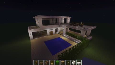 Minecraft - How to build a modern house 5