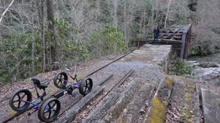 Exploring The Doe River Gorge Railroad On A Rail Bike