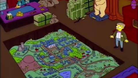 In a 1995 Simpsons episode, Springfields richest man wants to 'block out the sun' like Bill Gates!