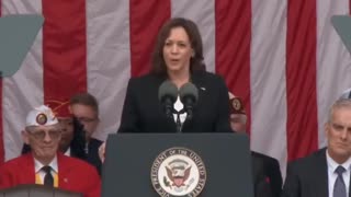 Kamala Harris Looks & Sounds Like She's About To Cry As She Gets A Handful Of People To Applaud