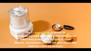 Ice Cream Maker, CUSIMAX Automatic Ice Cream Maker with Compressor No Pre-freezing Gelato Maker...