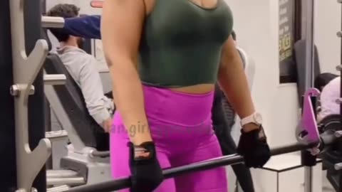 Gym workout girl