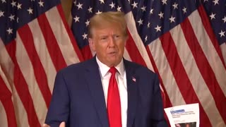 President Trump Reads Off The Gateway Pundit Report During Iowa Press Conference