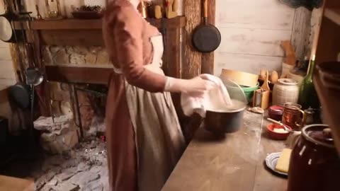 Dinner 200 years ago |1807 Mac n' Cheese| Historical ASMR Cooking