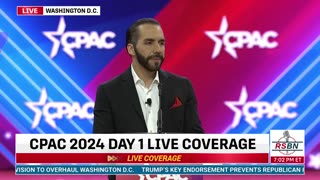 Nayib Bukele, President of El Salvador, Addresses CPAC