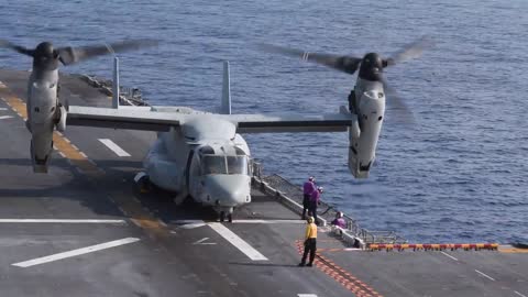 The USS America Flight Operations in the South China Sea 2020