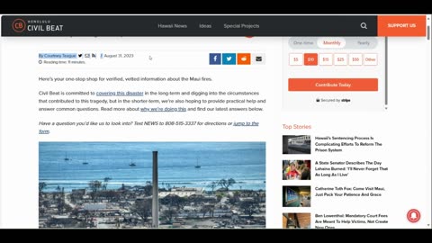 Maui Utility pole issues and other info 9-1-23