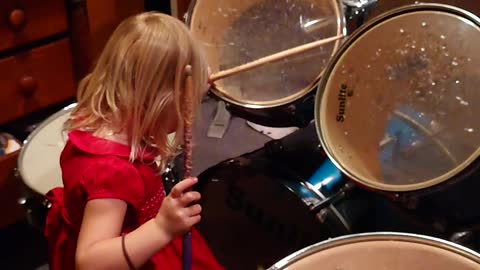 She likes the drums