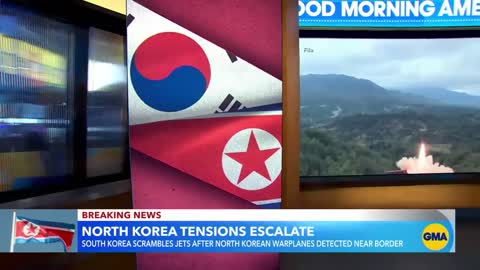 North Korea flies nearly 200 fighter jets near South Korea’s border l GMA