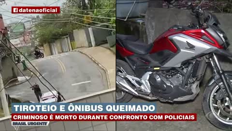 Tiroteio intenso e bandido morto