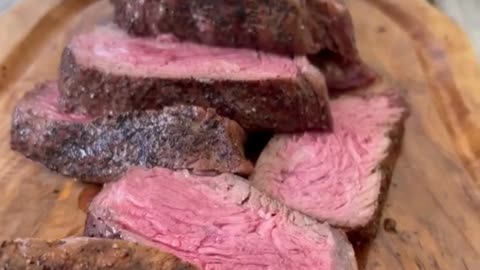Roasted steak beef Cutting 🥩
