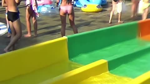 Rapid Racer Water Slide at Aqualand Water Park