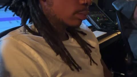 Wiz Khalifa Live on Instagram in The Studio