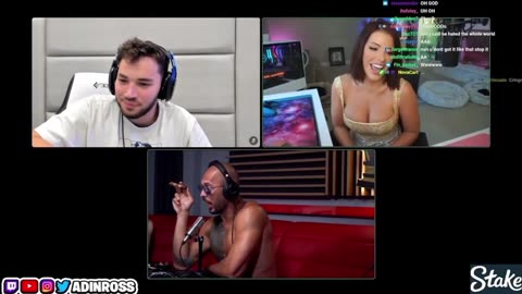 Andrew Tate Flirting Livestream with Adriana Chechik