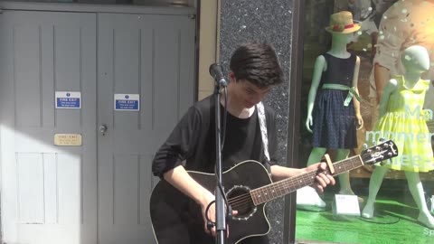 Naveed CB Save my dreams. Busking in Falmouth Cornwall. 2017. Masters 1