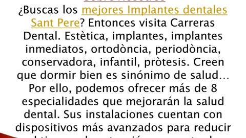 Consigue los mejores Implantes dentales Sant Pere