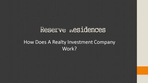 Exactly How Performs A Real Property Investment Firm Work?