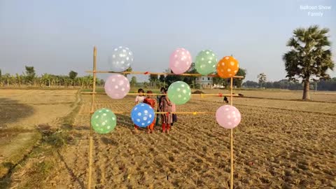 outdoor fun with Flower Balloon and learn colors for kids by I kids episode -285.