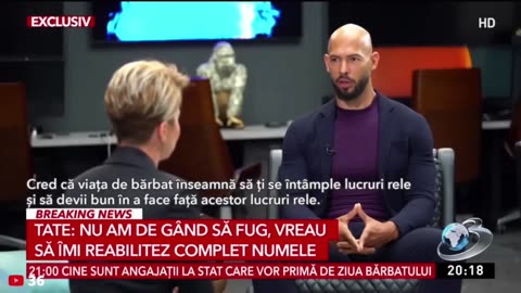 Andrew Tate interviu exclusiv cu o Emisiune Românească Antena 3 CNN cu Sabina Iosub - PARTEA 1