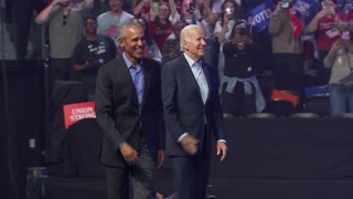 Obama and Biden campaign together in Philadelphia for Democratic candidates