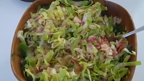 60 SECONDS TO RAW FOOD - ROMAINE SAUERKRAUT AND DILL SALAD - Apr 26th 2011