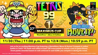 Tetris 99 - Official 37th Maximus Cup Gameplay Trailer