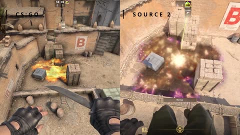 CS2 vs CS-GO Molly Spread Comparison __ Dust 2