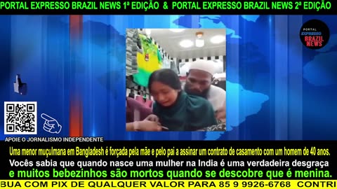 Uma menor muçulmana é forçada pela mãe e pelo pai a assinar um casamento com um homem de 40 anos.