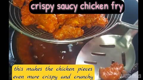 crispy saucy chicken fry. #chickenfry #chickensnacks #streetfood