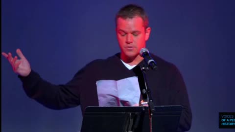 🔴Matt Damon reads from Howard Zinn’s 1970 speech, “The Problem is Civil Obedience”