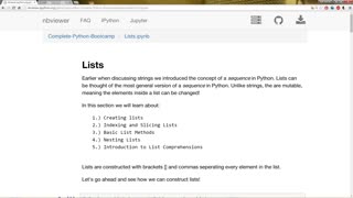 4 python programming for beginners - Learning about Lists