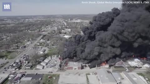 Richmond Indiana residents are fleeing after fire broke out
