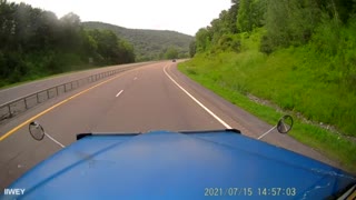 Integrity Trucking LLC route 17 westbound in the Catskills July 15, 2021