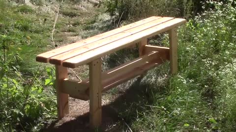 How to make a wooden bench for only 6 dollars! DIY wooden bench. The bench in 5 minutes!